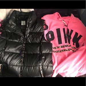 Victoria’s Secret “Pink” Small-Vest &hoodie-Medium